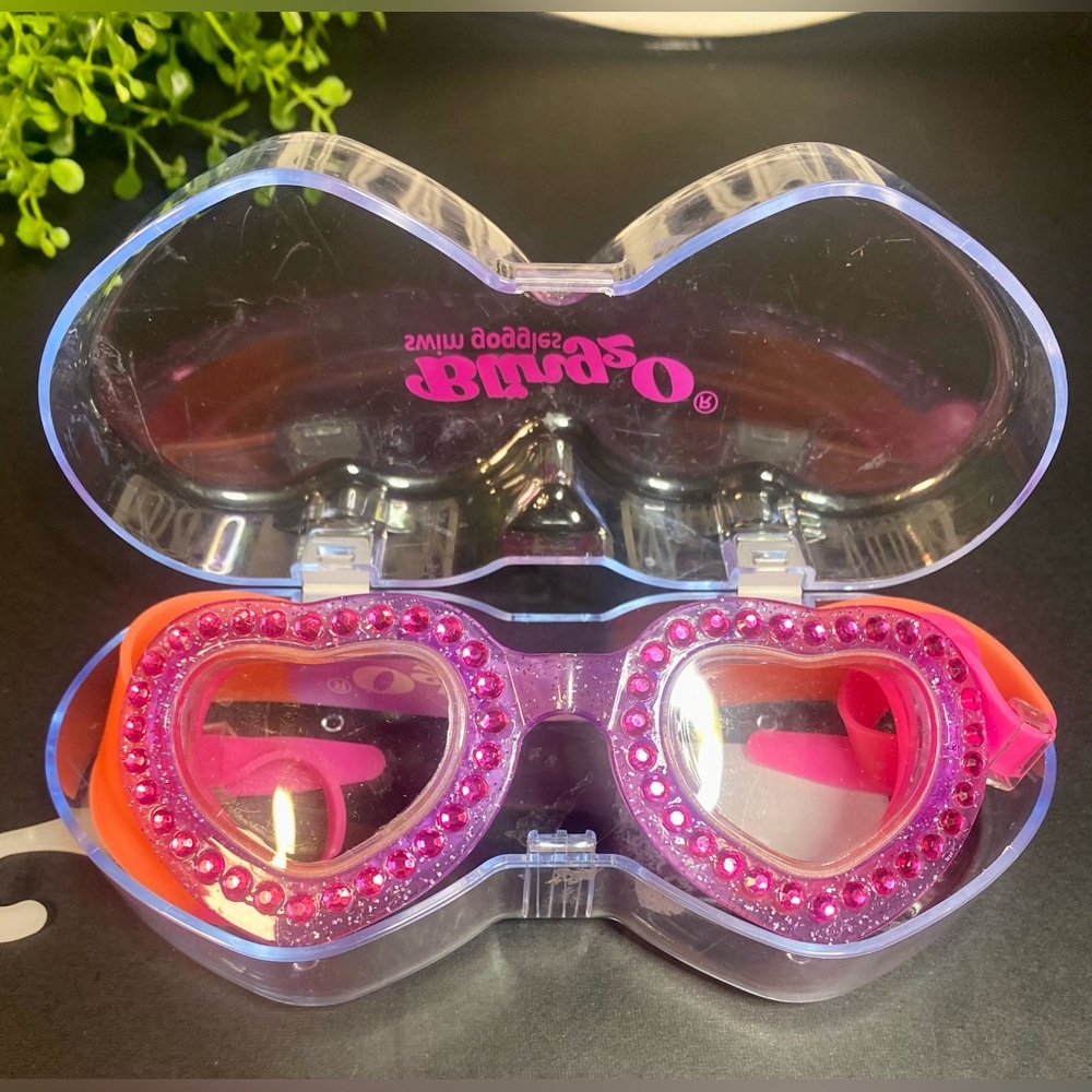 Bling2o‎ Stylish Pink and Orange Blingy Swim Googles